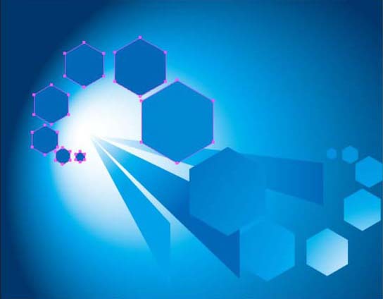 ai怎么绘制蓝色科技背景