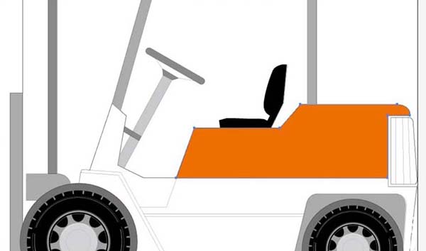 ai怎么画叉车图案