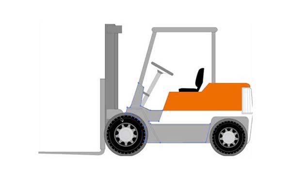 ai怎么画叉车图案