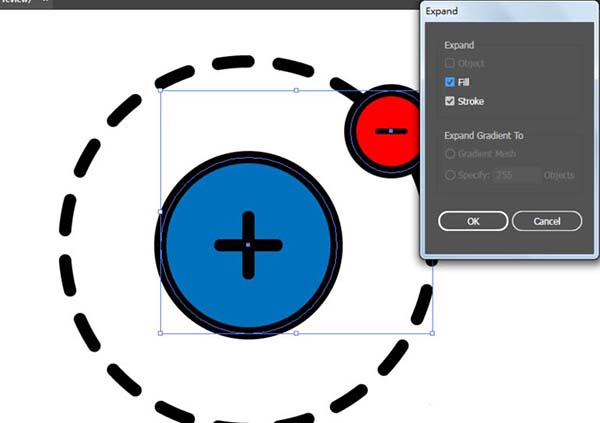 ai怎么设计正负极logo