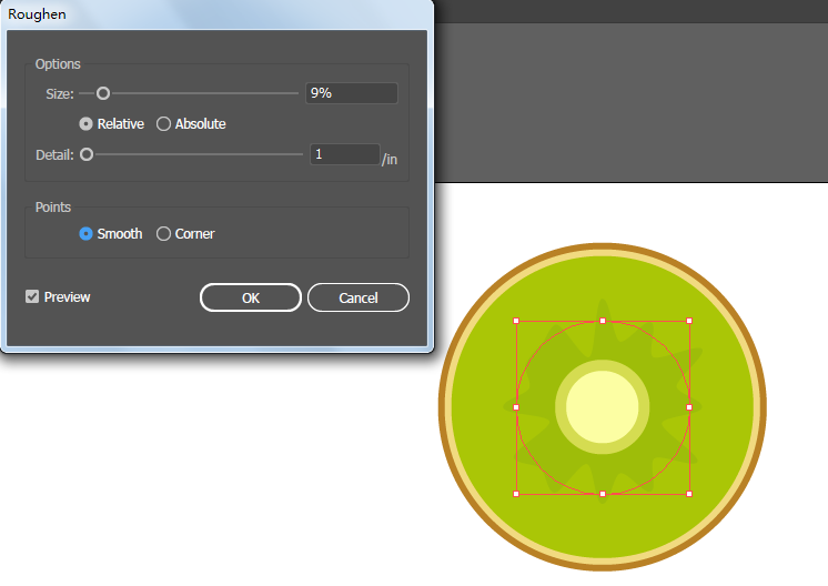 ai怎么画猕猴桃图案