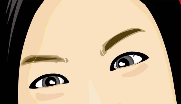 ai怎么画拿明片的女孩