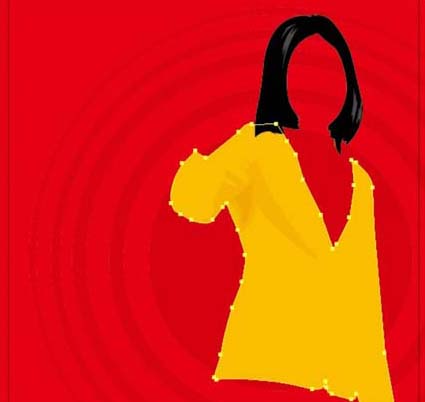 ai怎么画拿明片的女孩