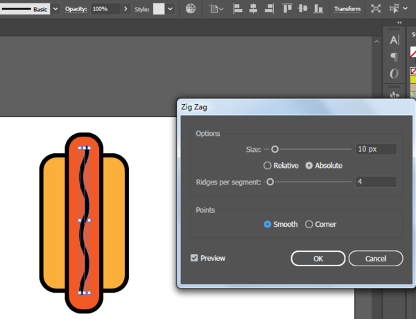 怎么用ai画火腿肠面包