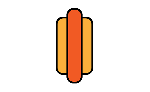 怎么用ai画火腿肠面包