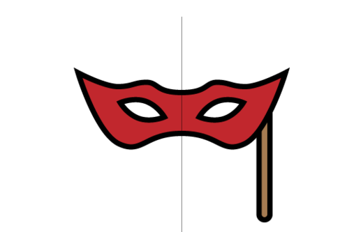 ai怎么画舞会面具