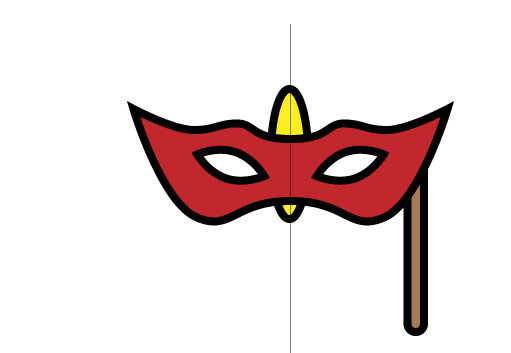 ai怎么画舞会面具