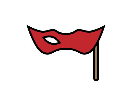 ai怎么画舞会面具