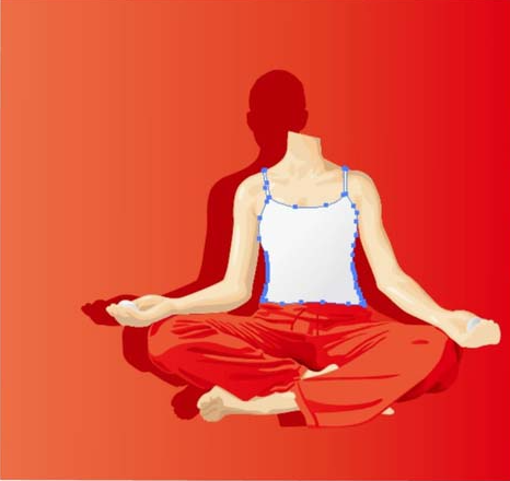 ai怎么画瑜伽的女孩