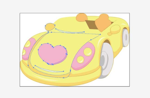 ai怎么画儿童玩具汽车