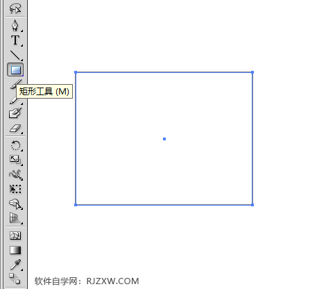AI将直角矩形设为圆角的方法