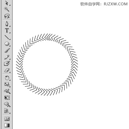 ai怎么旋转线条