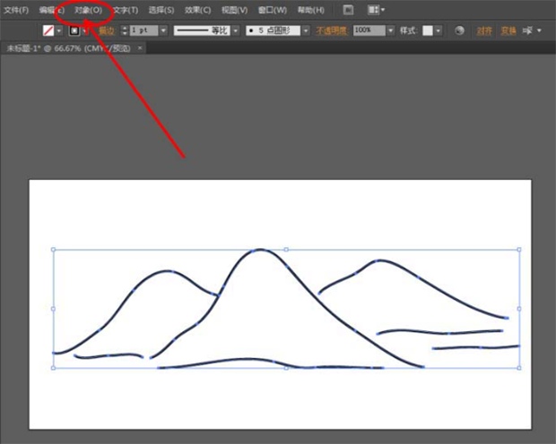 Ai怎么转曲设计梦幻LOGO