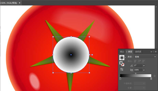 AI怎么画西红柿图案