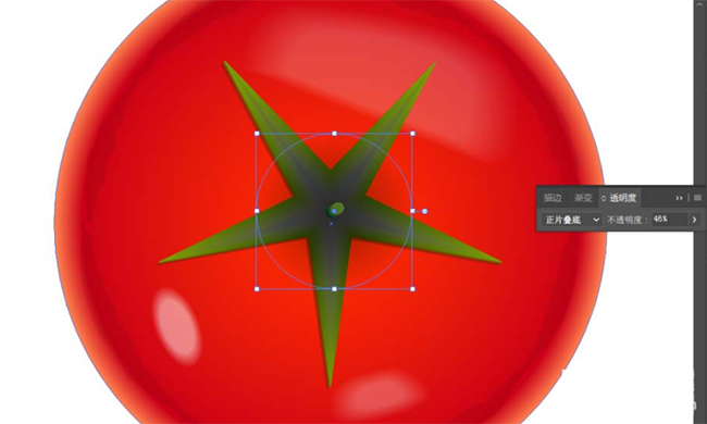 AI怎么画西红柿图案