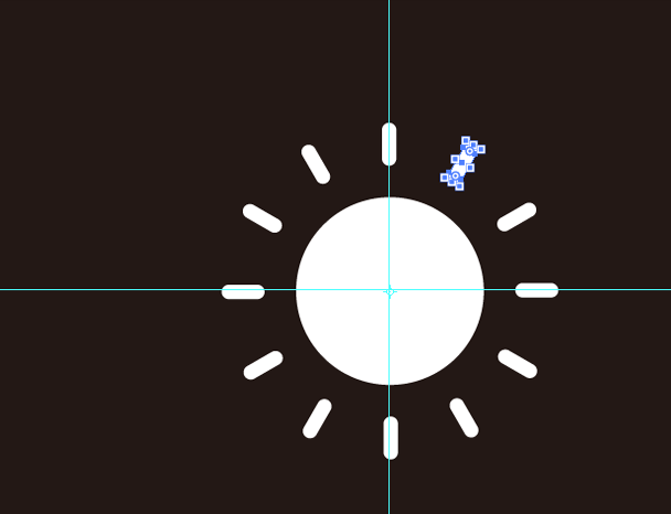 ai怎么画太阳图标符号