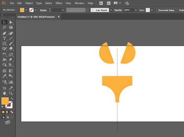 女士内衣裤套装卡通图设计