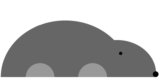 简单的小老鼠用AI怎么画