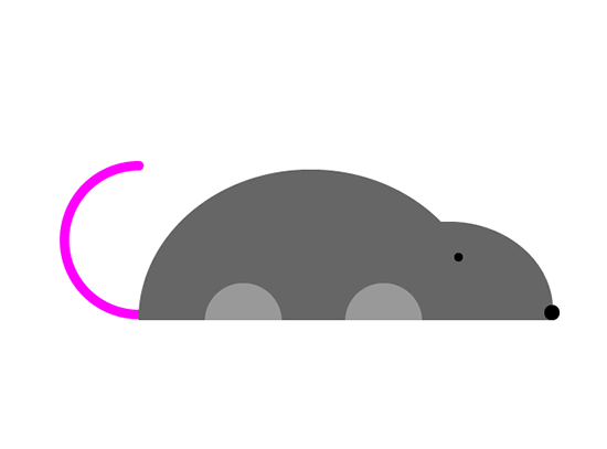 简单的小老鼠用AI怎么画