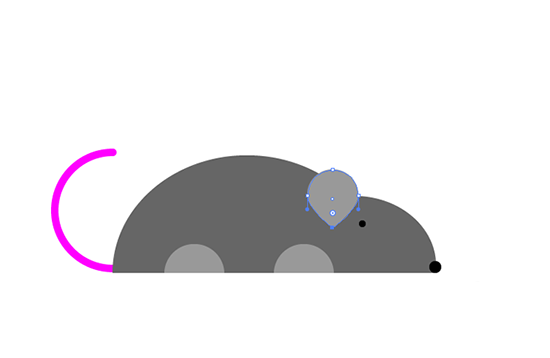 简单的小老鼠用AI怎么画