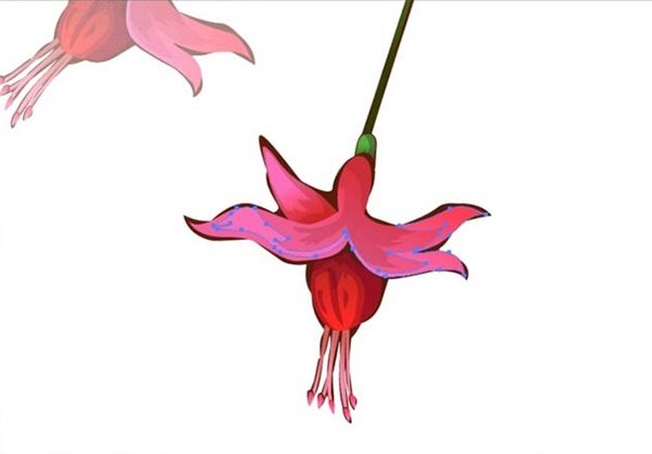 AI怎么画海棠花