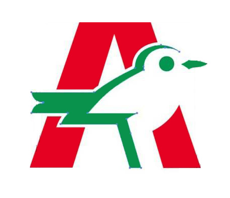 AI怎么设计A字母与鸟组合的LOGO