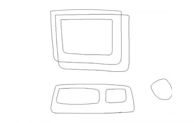 AI怎么绘制卡通电脑图案