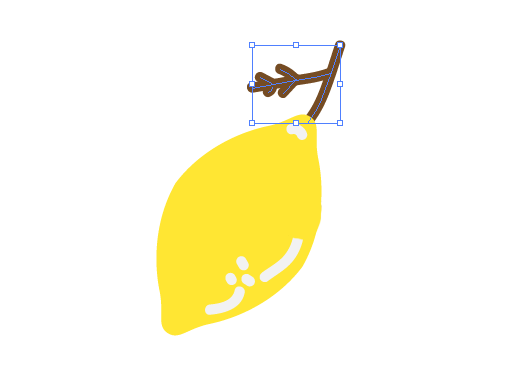 AI怎么绘制柠檬图案