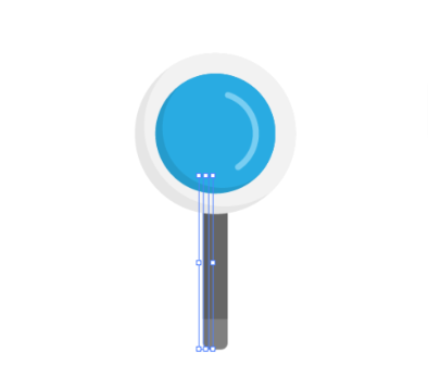 AI怎么画放大镜标识