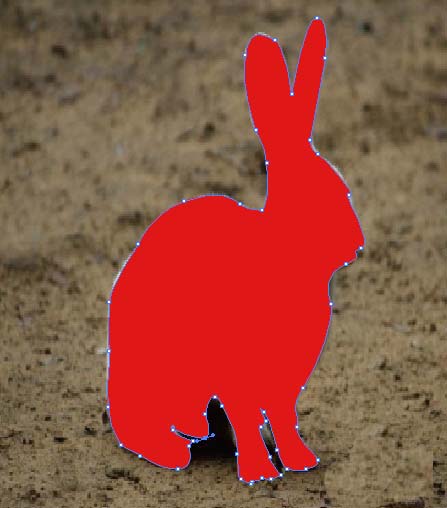 ai怎么绘制兔子剪影