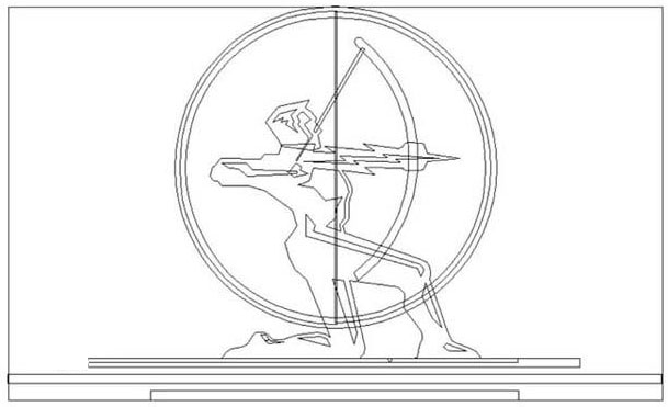 AI怎么设计可爱射箭图案