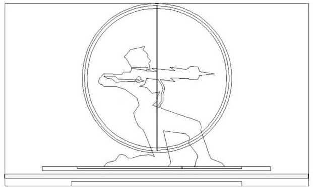 AI怎么设计可爱射箭图案
