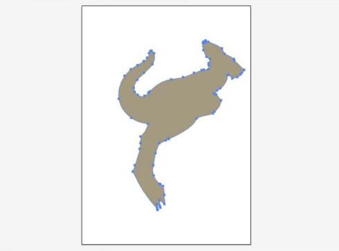 AI怎么绘制袋鼠简笔画