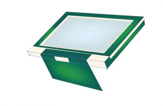 AI怎么画展示台设计模型