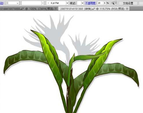 ai怎么绘制天堂鸟花