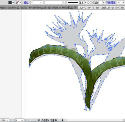 ai怎么绘制天堂鸟花