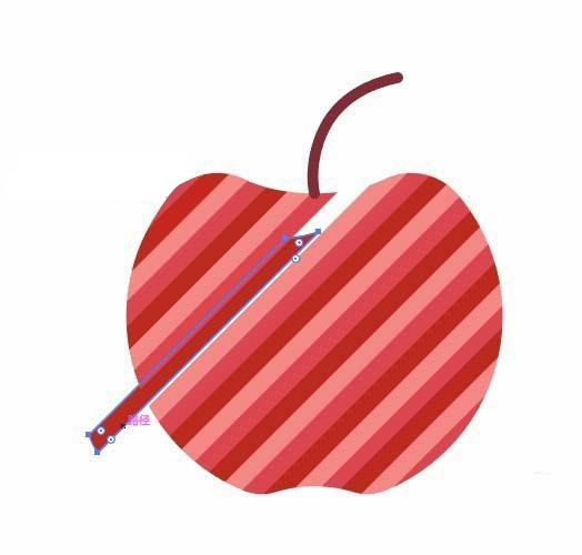 AI苹果绘制网格风