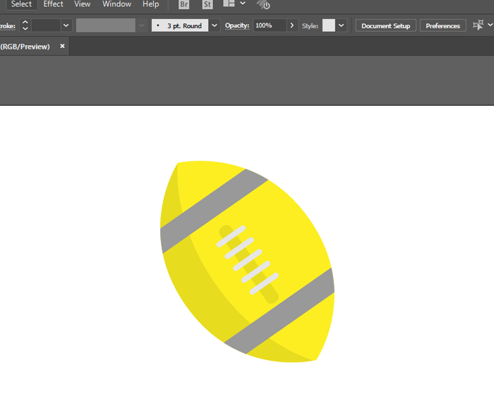ai怎么画英式橄榄球？