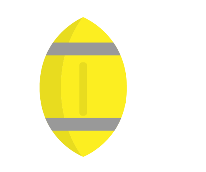 ai怎么画英式橄榄球？