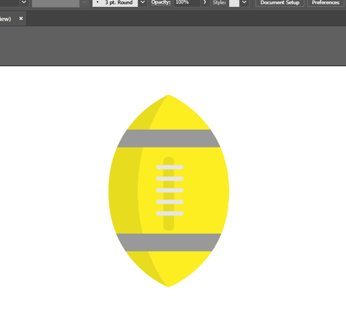 ai怎么画英式橄榄球？