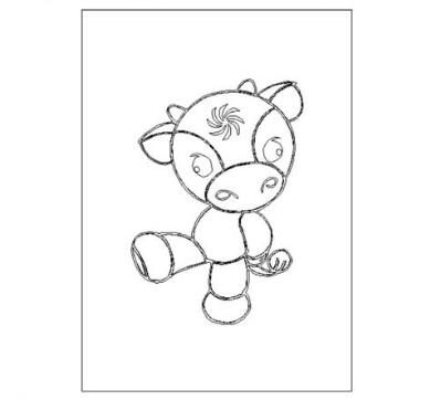 AI怎么绘制小牛吉祥物？