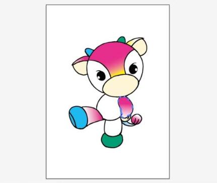 AI怎么绘制小牛吉祥物？