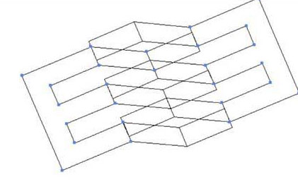 AI怎么绘制E字母的LOGO