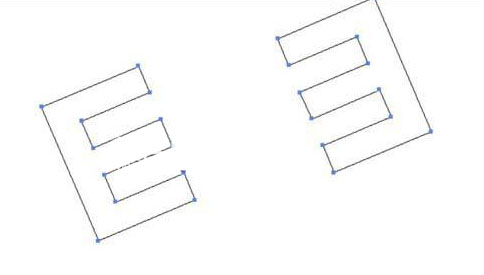 AI怎么绘制E字母的LOGO