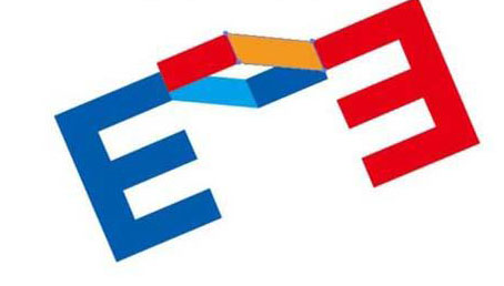 AI怎么绘制E字母的LOGO