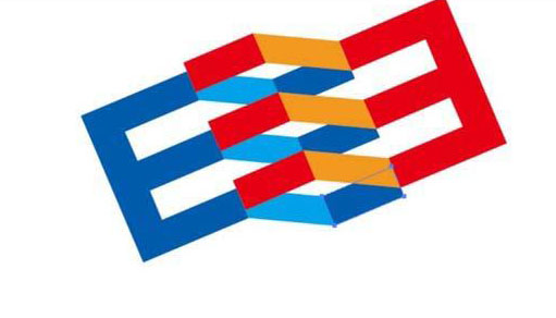 AI怎么绘制E字母的LOGO