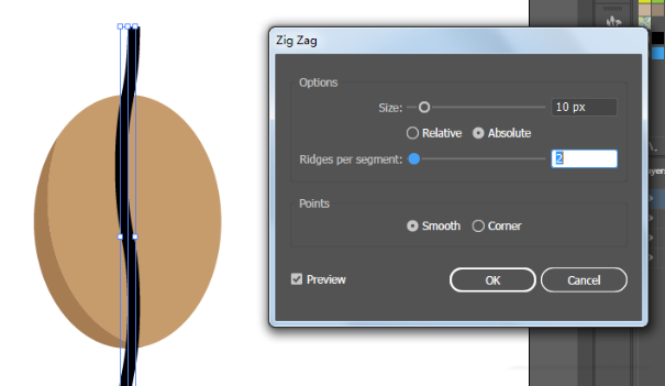 ai怎么绘制咖啡豆呢？