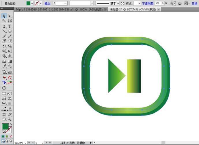 AI怎么绘制各种播放器按钮