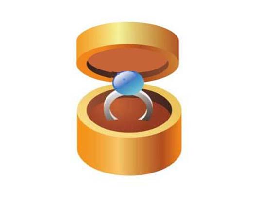 ai怎么绘制盒装的戒指效果