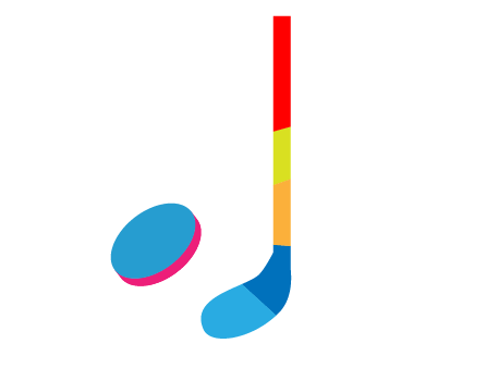 AI怎么绘制冰球棍图案